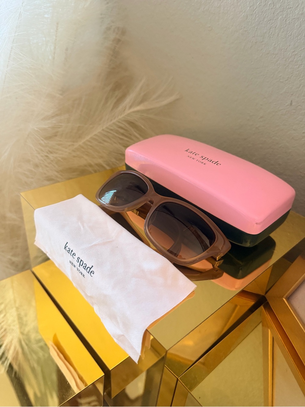 Kate Spade Johanna2/S Blush Pink Sunglasses 53-17 Small Face w/ Case Cloth - Picture 4 of 16